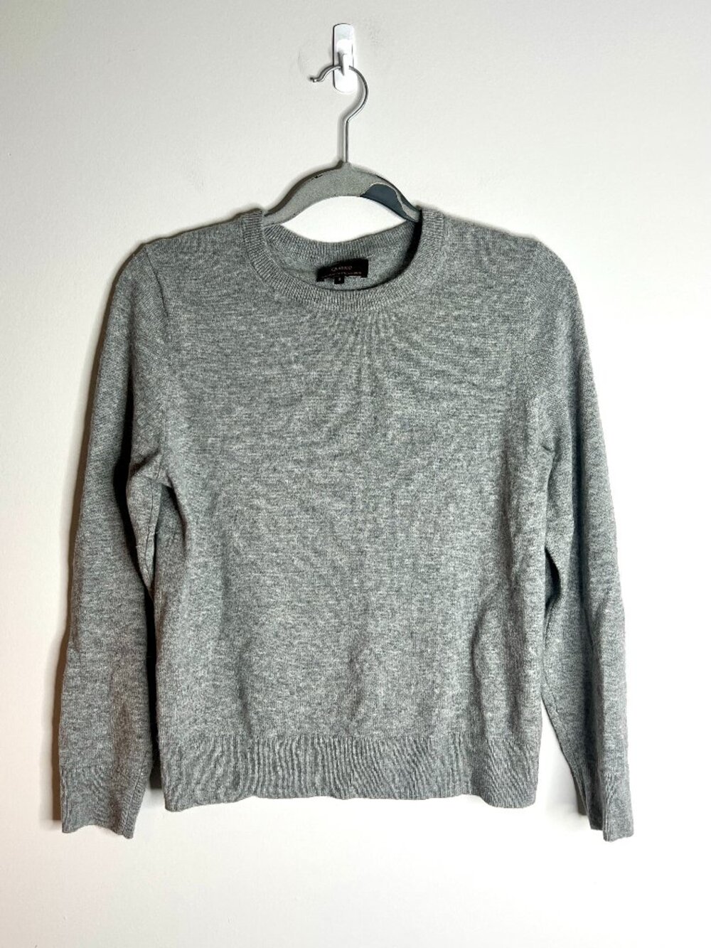 Quince 100% Mongolian Cashmere Crew Neck Sweater Quiet Luxury Minimalist Sz S